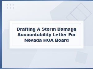 Nevada Hoa Storm Damage Accountability Letter Guide